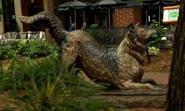 A bronze statue in Spartanburg