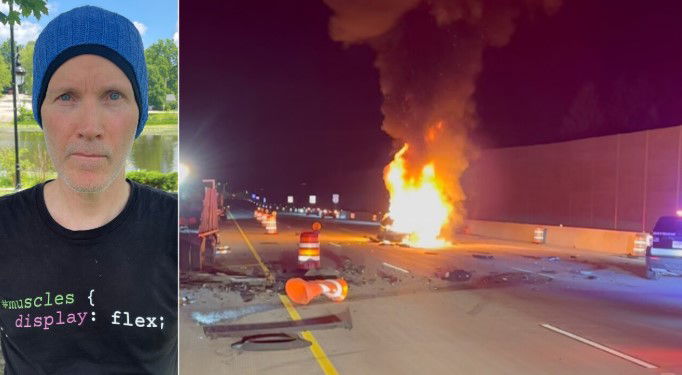 <i>WTMJ via CNN Newsource</i><br/>Marcus Grant was one of the first people on the scene.