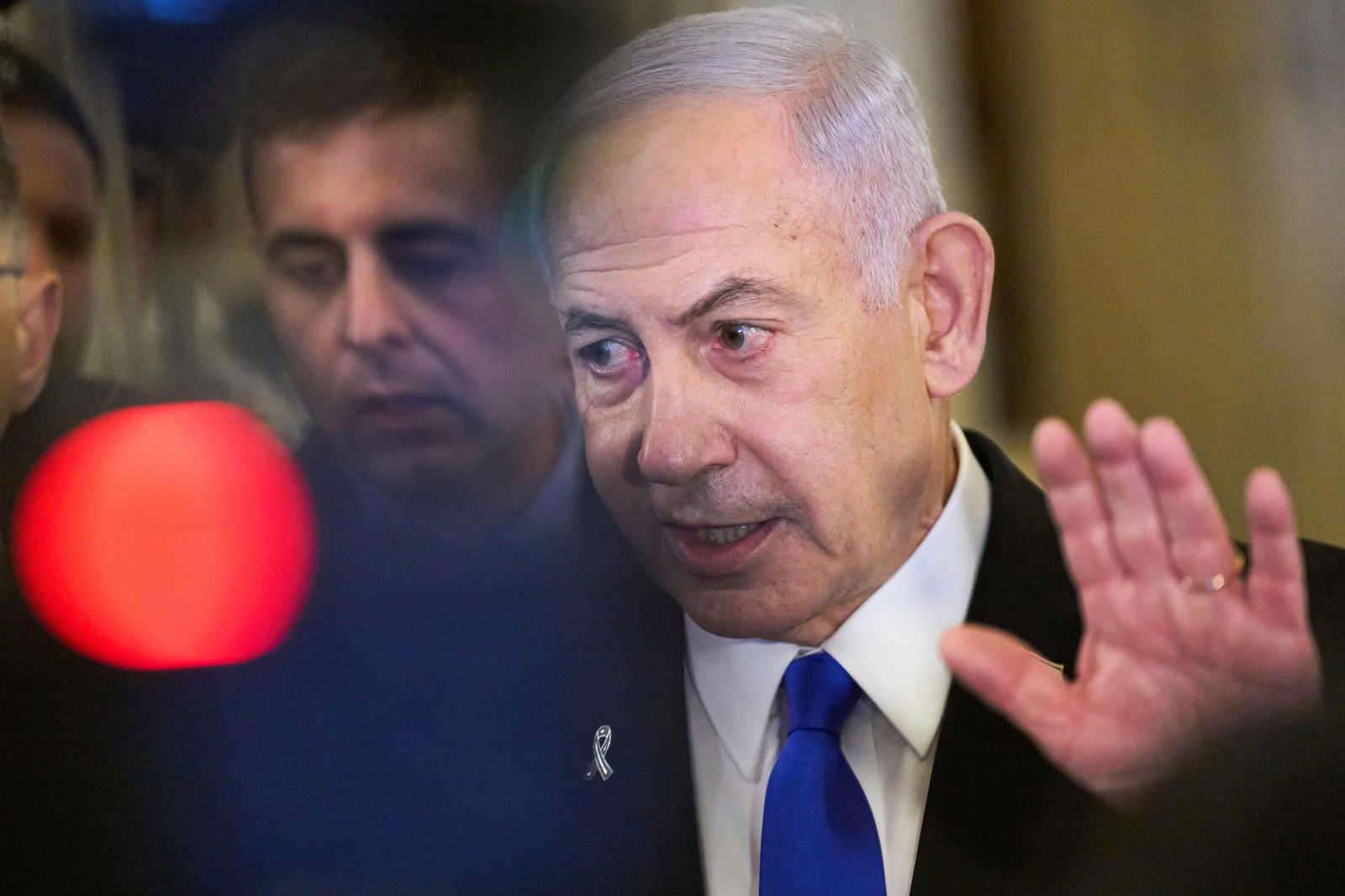 <i>Jacquelyn Martin/AP via CNN Newsource</i><br/>Israeli Prime Minister Benjamin Netanyahu in Washington on July 8.