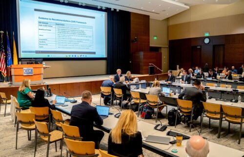 Liaison members of the CDC's Advisory Committee On Immunization Practices don't vote at publich meetings but can participate by asking questions and commenting on presentations.