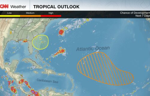 There are two areas to watch for tropical development this week in addition to Tropical Storm Dexter