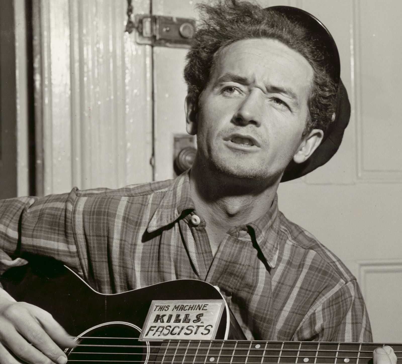 <i>Al Aumuller/New York World-Telegram and the Sun Newspaper Collection/Library of Congress via CNN Newsource</i><br/>Woody Guthrie in 1943