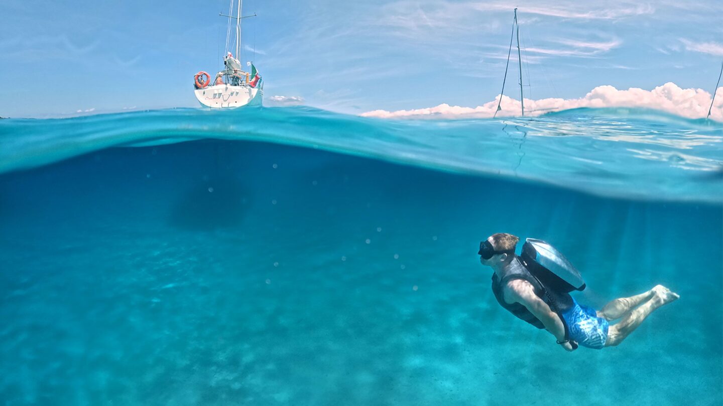 <i>Courtesy CudaJet via CNN Newsource</i><br/>The underwater jetpack is being used by owners of some of the world's biggest superyachts