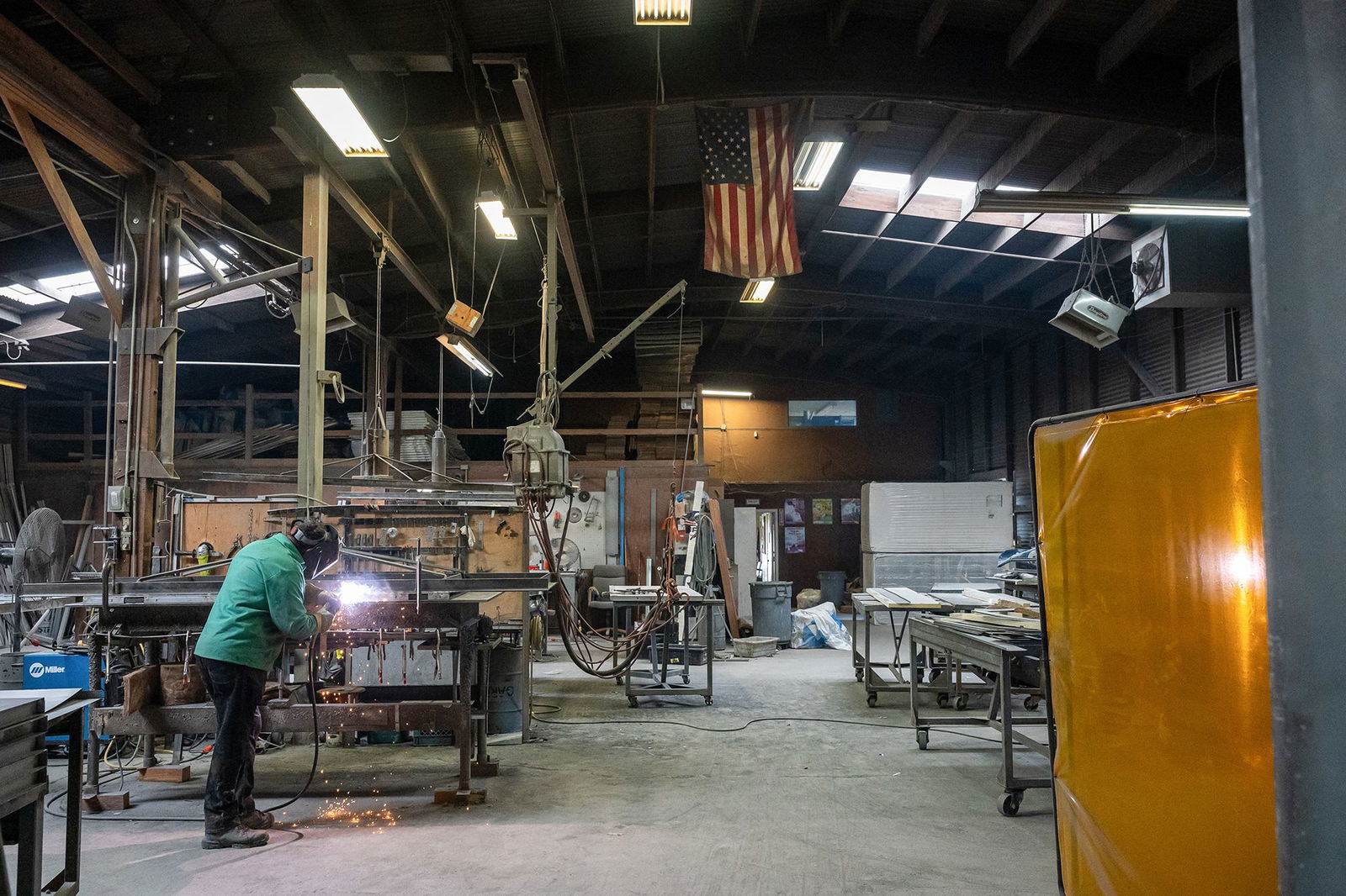 <i>David Paul Morris/Bloomberg/Getty Images via CNN Newsource</i><br/>A worker arc welds a metal door during production at the Metal Manufacturing Co. facility in Sacramento