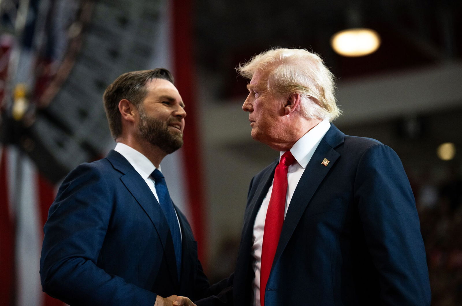 <i>Stephen Maturen/Getty Images via CNN Newsource</i><br/>President Donald Trump suggested on August 5 that Vice President JD Vance is “most likely” the heir apparent to the Make America Great Again movement. Trump and Vance are seen here in July 2024.