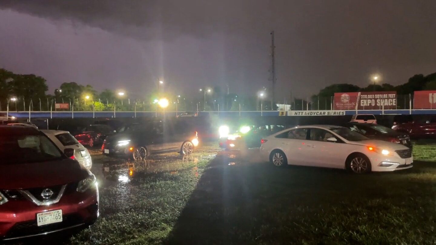 <i>WDJT via CNN Newsource</i><br/>Visitors made their way out of the Wisconsin State Fair grounds