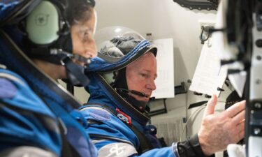 Astronauts Suni Williams (left) and Butch Wilmore train at NASA’s Johnson Space Center in 2022. Wilmore is retiring from NASA less than five months after he returned from﻿ a troubled test mission.