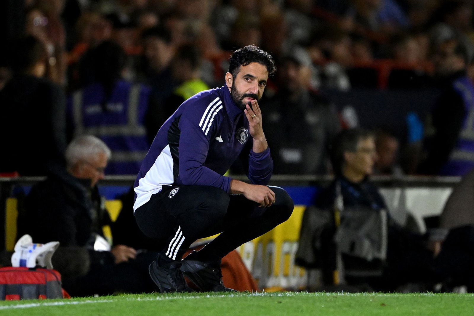 <i>Shaun Botterill/Getty Images via CNN Newsource</i><br/>Ruben Amorim looked dejected after his team's performance.