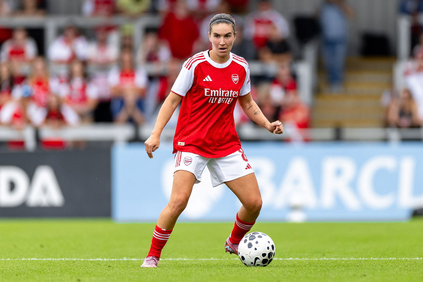 <i>Unnati Naidu/SPP/Shutterstock via CNN Newsource</i><br/>Caldentey and Arsenal are hoping to end Chelsea's run of WSL titles.