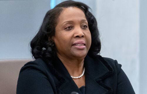 Federal Reserve Board of Governors member Lisa Cook listens during an open meeting of the Board of Governors at the Federal Reserve in Washington