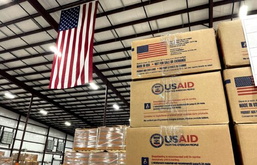 Boxes of Ready-to-Use Therapeutic Food sit at the Mana Nutrition plant in Fitzgerald