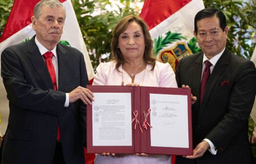 Peru's President Dina Boluarte