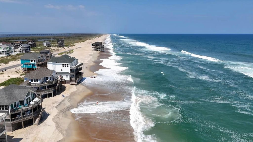 Homes along the Atlantic Coast in Dare County