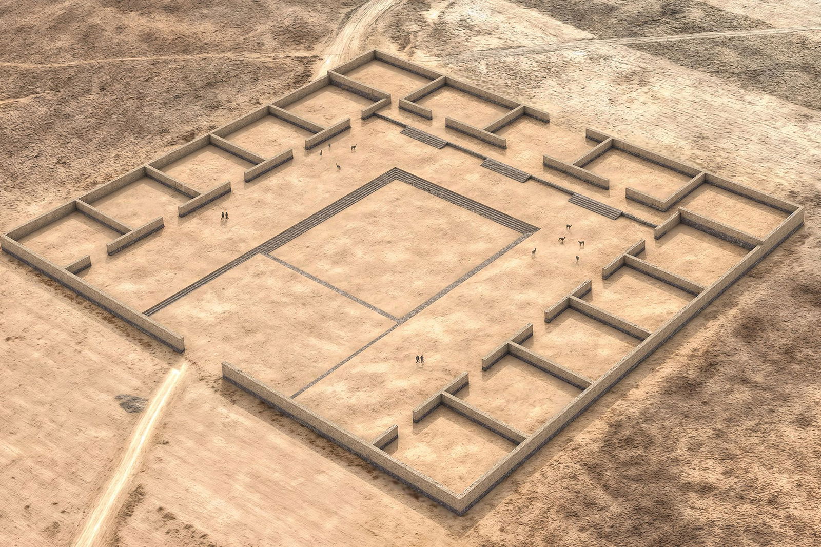 <i>José Capriles/Penn State via CNN Newsource</i><br/>The newly discovered temple complex is located southeast of Lake Titicaca