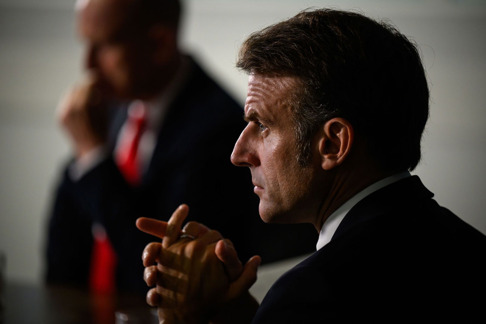 <i>Leon Neal/Getty Images via CNN Newsource</i><br/>French President Emmanuel Macron