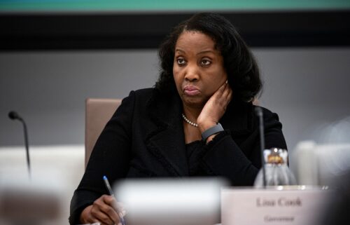 Federal Reserve Governor Lisa Cook is pictured in Washington
