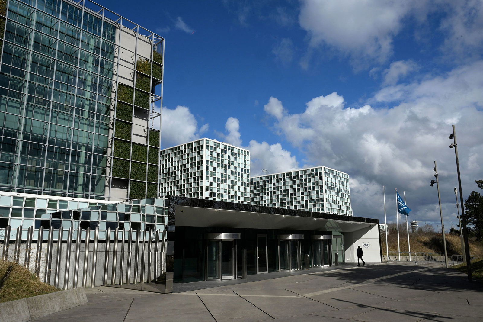 <i>Nicolas Tucat/AFP/Getty Images/File via CNN Newsource</i><br/>This photograph taken on March 14 shows the International Criminal Court in The Hague.