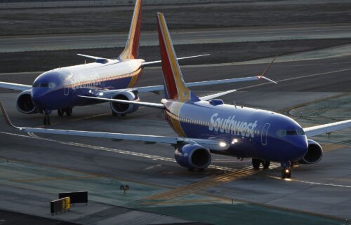 Southwest Airlines Boeing 737 airplanes taxi before departing from San Diego International Airport. The airline confirmed it is considering adding long-haul international flights for the first time.