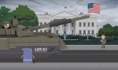 The character Towlie arrives in Washington