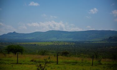 The privately-owned Lolldaiga Conservancy in central Kenya where a 2021 fire during British Army training exercise burned for about a week