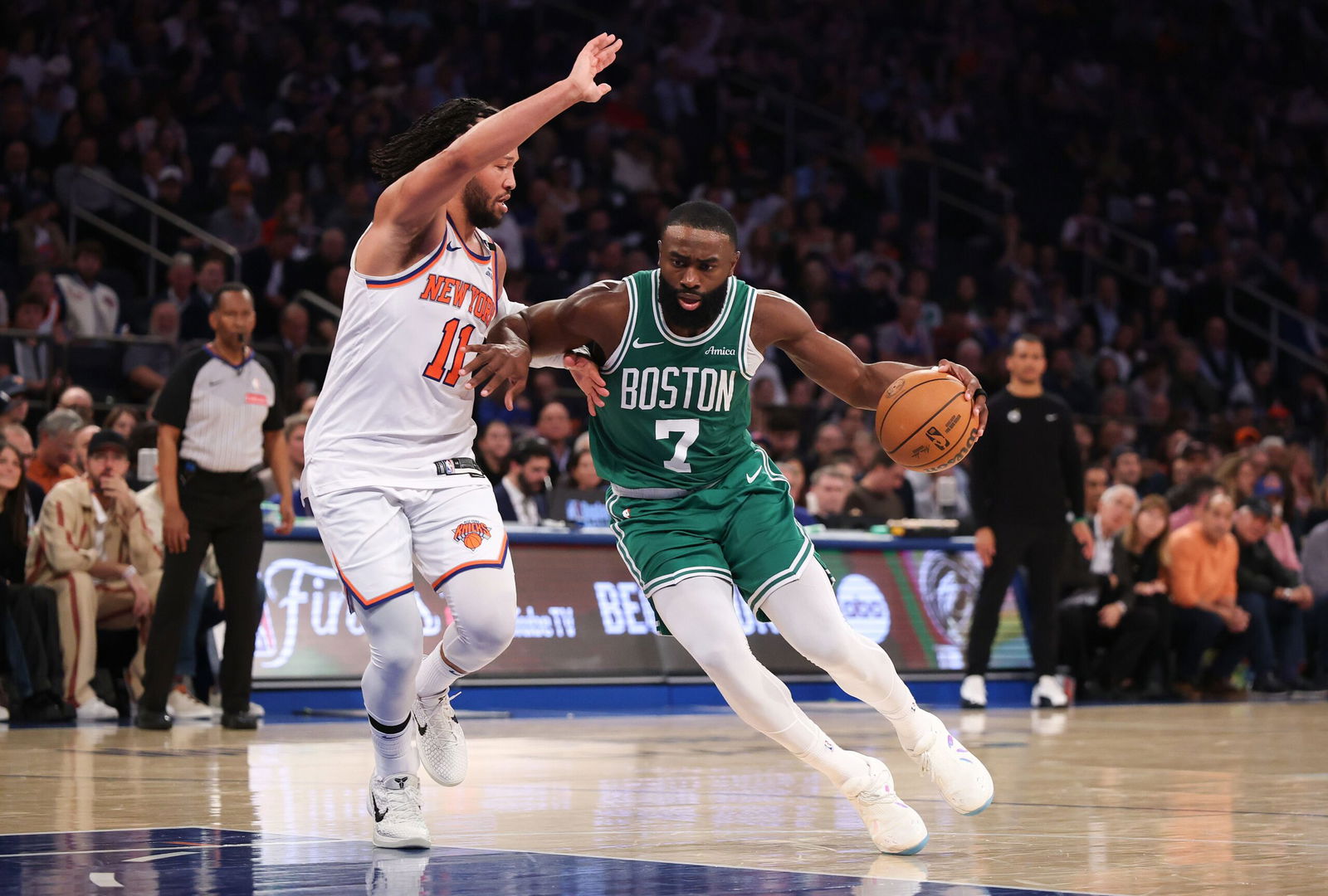 <i>Al Bello/Getty Images via CNN Newsource</i><br/>Jaylen Brown is a four-time NBA All-Star after getting drafted by the Boston Celtics in the first round in 2016. Marselles Brown