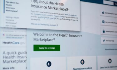 Pages from the Affordable Care Act health insurance website are seen on a computer screen in New York on Tuesday.