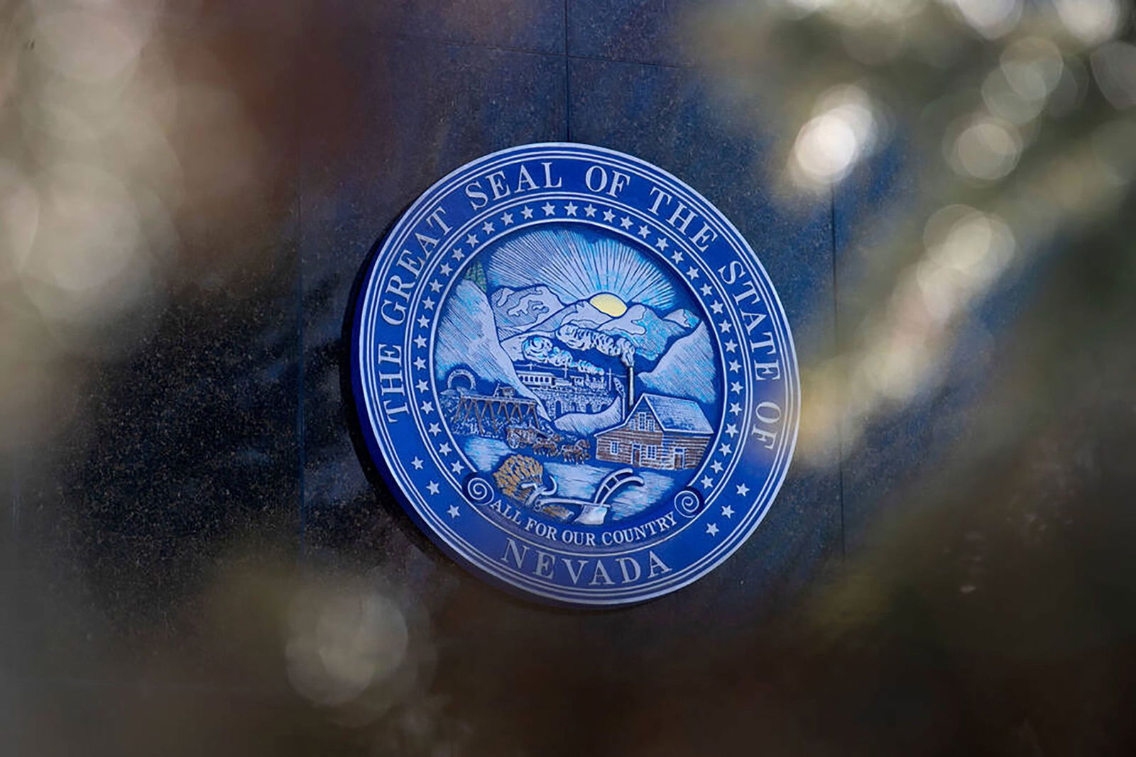 <i>Las Vegas Review-Journal/Tribune News Service/Getty Images via CNN Newsource</i><br/>The Nevada state seal adorns the Nevada Legislature Building in Carson City in February 2023. Nevada state government agencies are experiencing a “network security incident.”