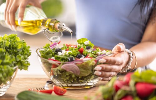 Each person in the clinical trial received a bottle of olive oil every month for free.