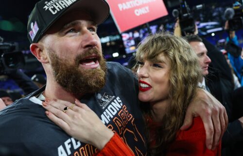 Travis Kelce and Taylor Swift are pictured together after the AFC Championship game in 2024. Taylor Swift and Travis Kelce’s relationship is going from “so high school” to officially engaged.