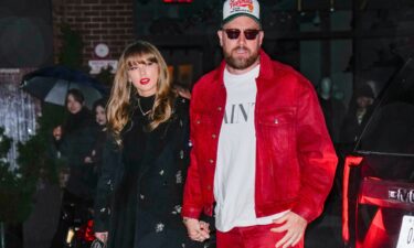 Taylor Swift and Travis Kelce are seen in December 2024 in New York City.