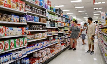 Customers shop at a Target store on May 20