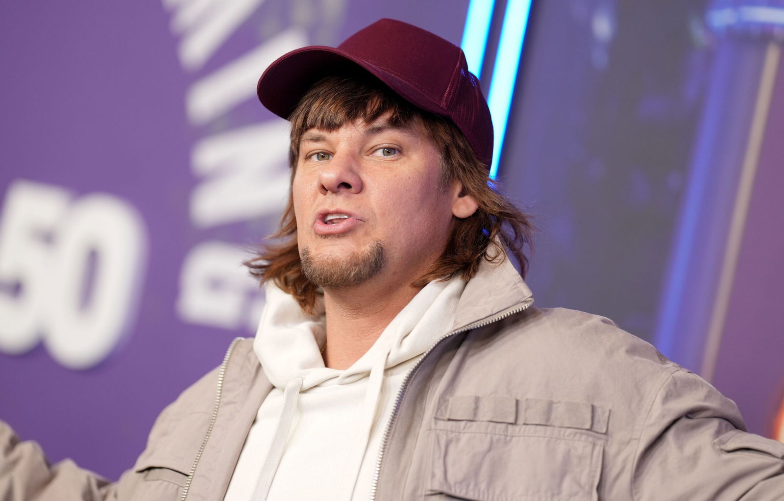 Podcaster Theo Von is pictured at Radio City Music Hall on February 14 in New York. Von called out the Department of Homeland Security for using footage of him to tout deportations in a video.