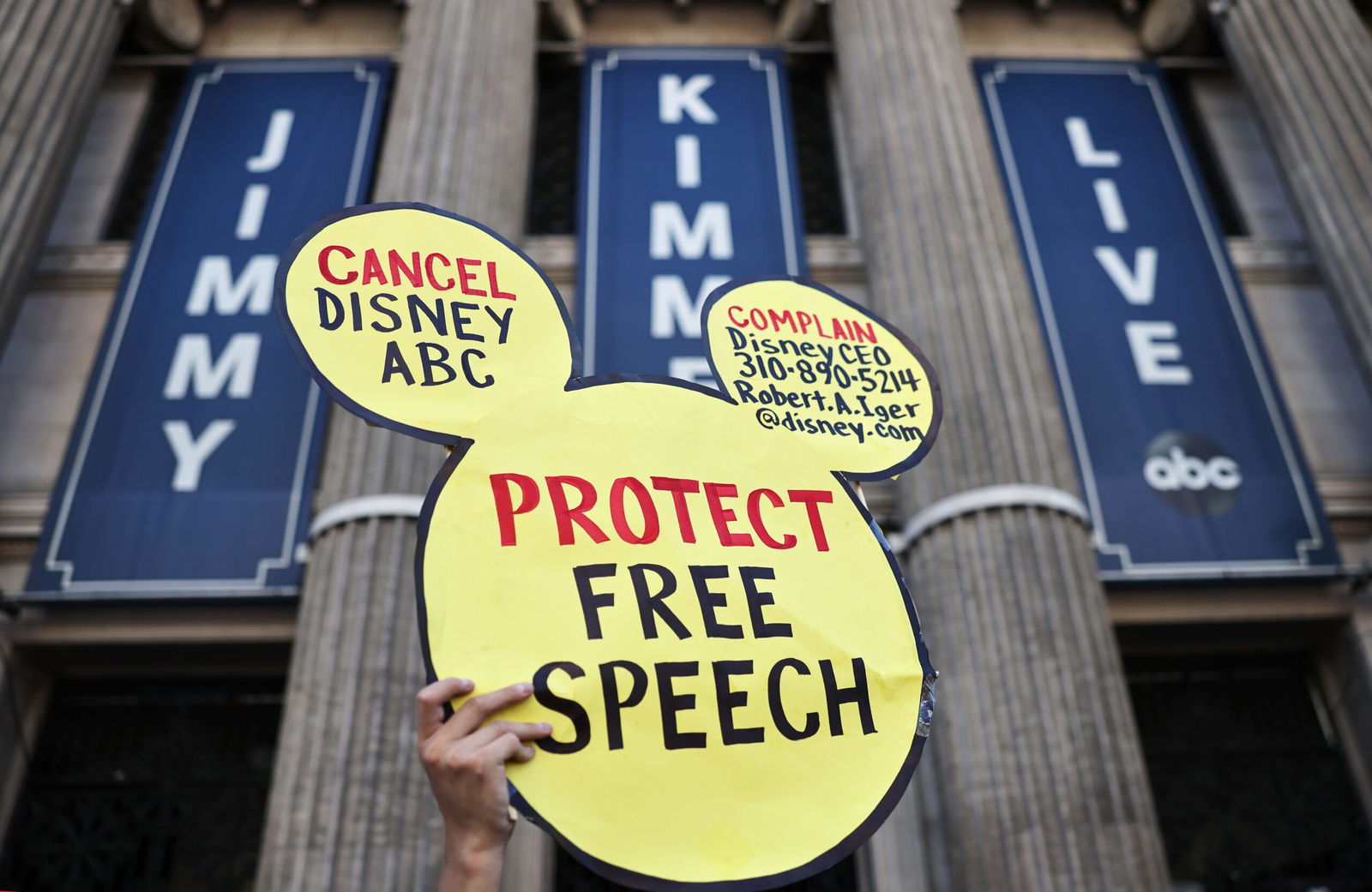 <i>Mario Tama/Getty Images via CNN Newsource</i><br/>A demonstrator waves a 