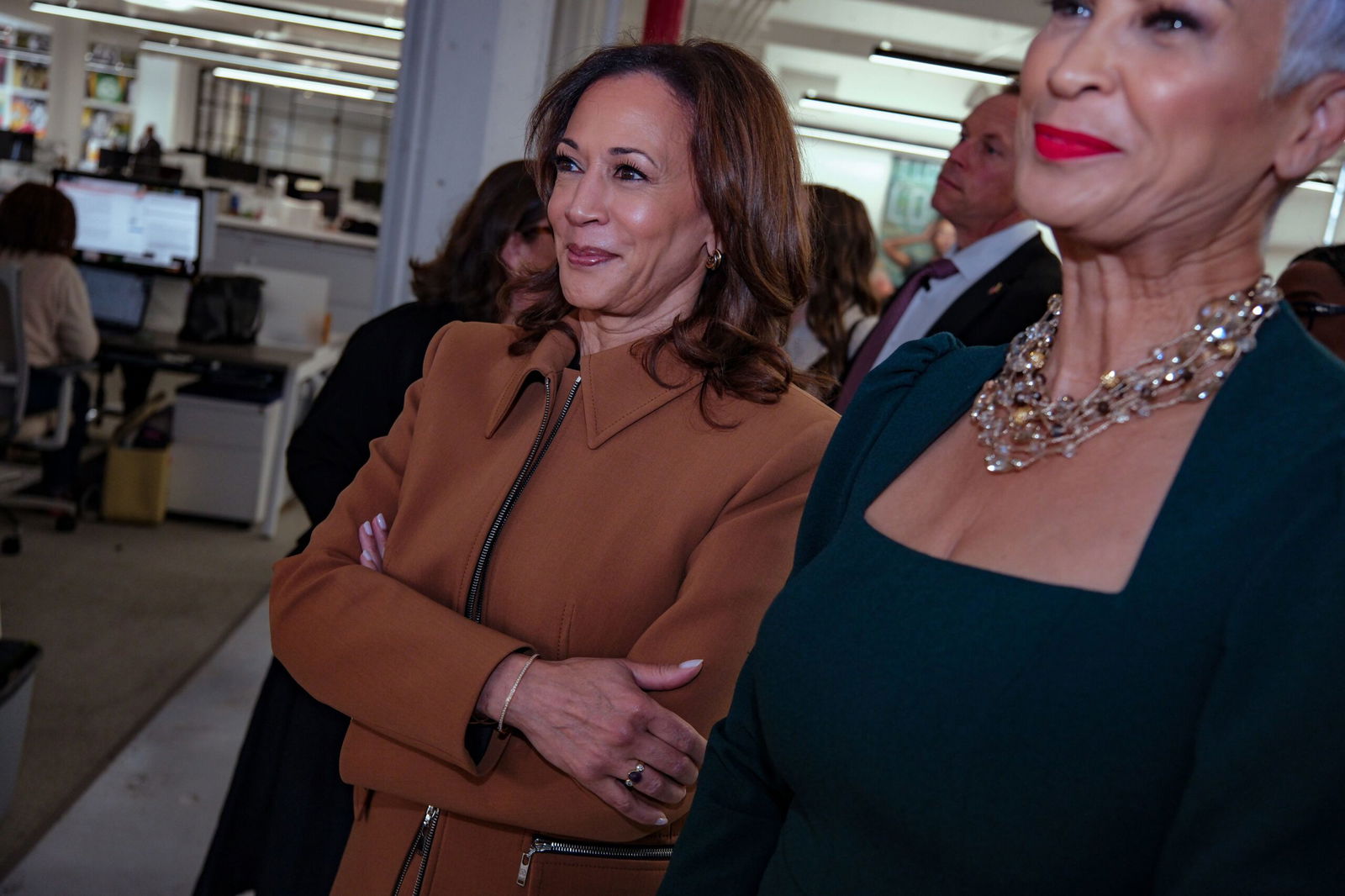 <i>Yunghi Kim/Contact Press Images for CNN via CNN Newsource</i><br/>Kamala Harris inside her elevator