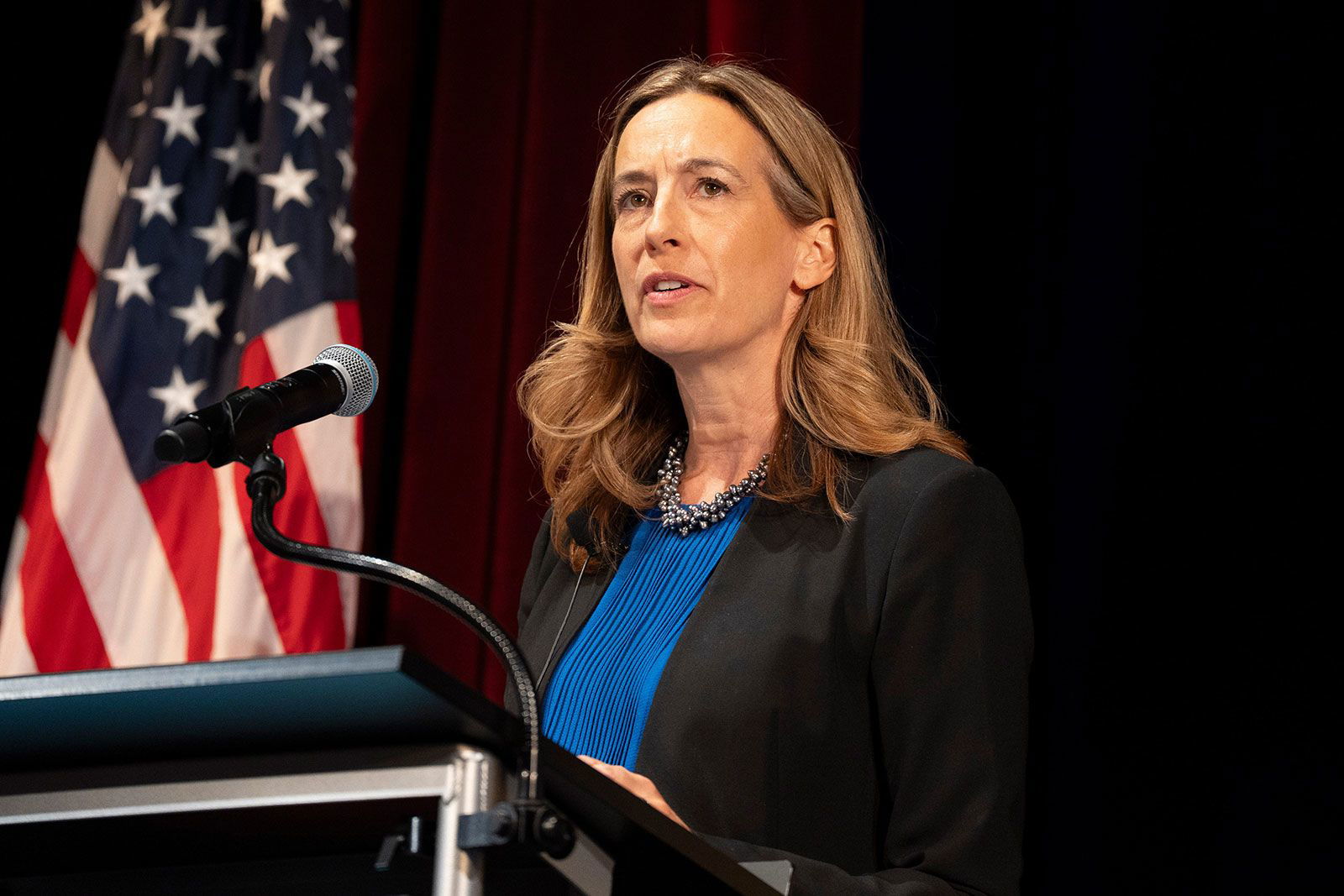 <i>Michael Karas/Daily Record/USA Today Network/Imagn Images/File via CNN Newsource</i><br/>Top Democrats in Washington are calling for investigations after a branch of the National Archives released New Jersey Rep. Mikie Sherill’s unredacted military record. Sherill is seen here in August 2024.