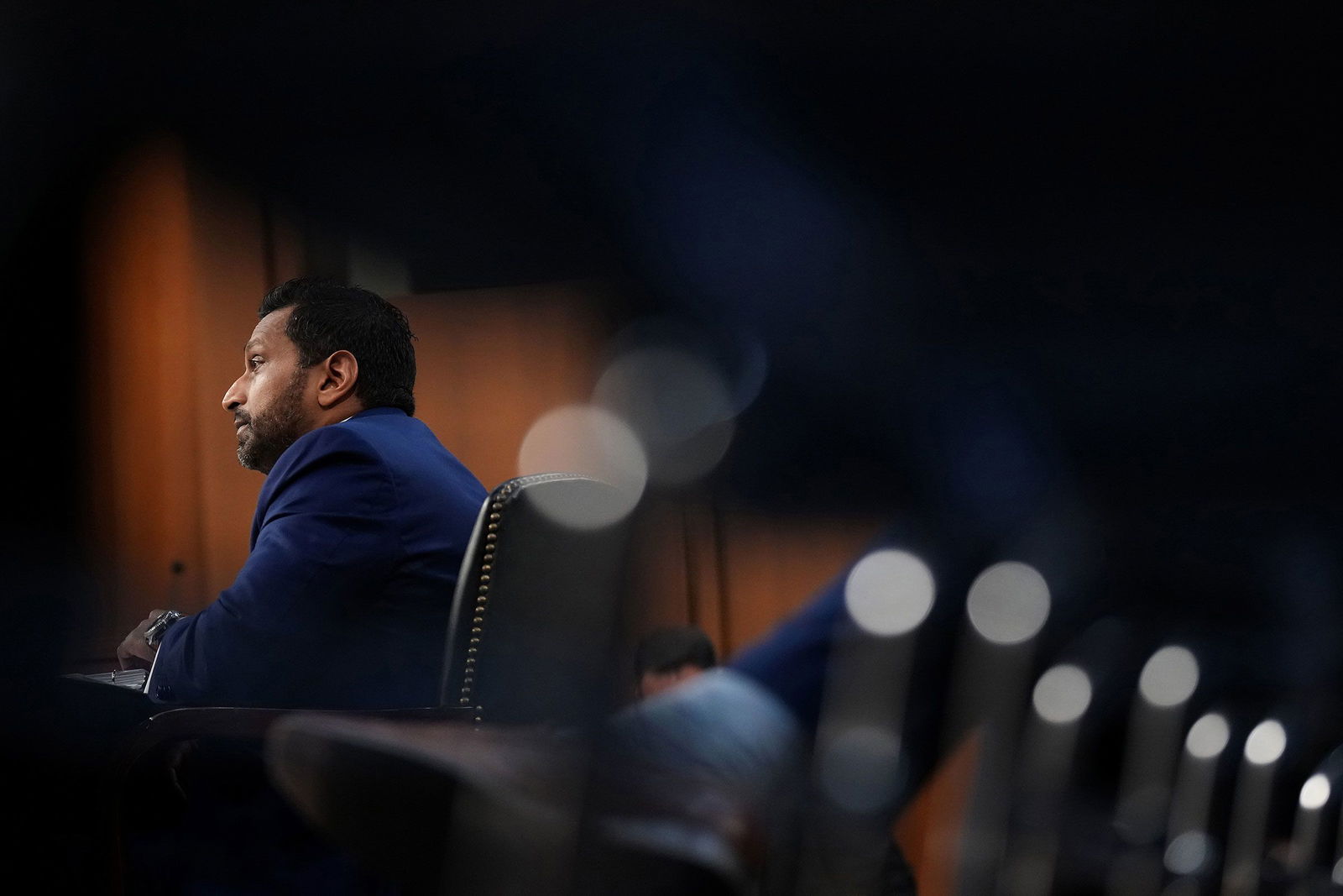 <i>Andrew Harnik/Getty Images via CNN Newsource</i><br/>Federal Bureau of Investigation Director Kash Patel testifies before the Senate Judiciary Committee in the Hart Senate Office Building on Capitol Hill on September 16.