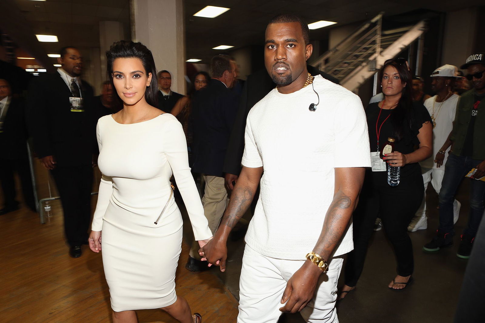 <i>Christopher Polk/Getty Images via CNN Newsource</i><br/>Kardashian (left) and West (right) pictured together in July 2012.
