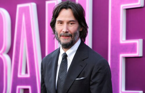 Keanu Reeves attends the premiere for the film "Ballerina" in Los Angeles