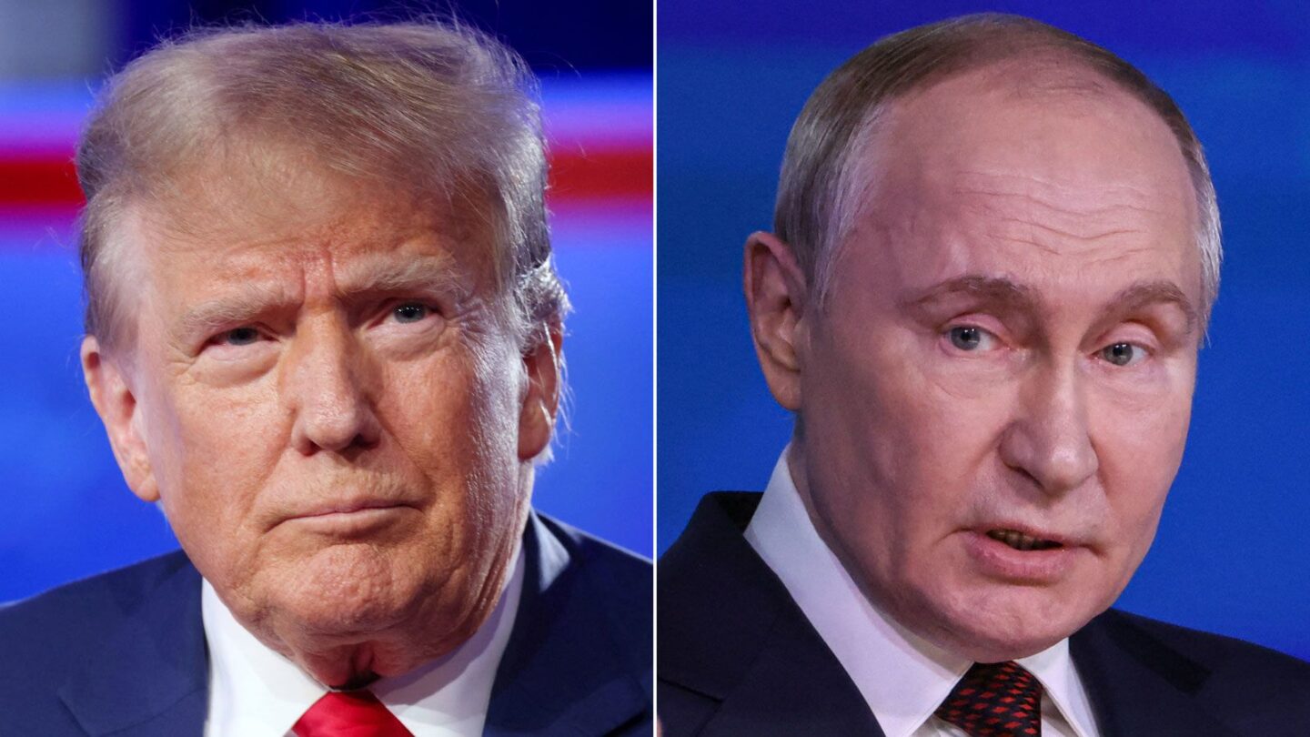 <i>Reuters/Getty Images via CNN Newsource</i><br/>US President Donald Trump and Russian President Vladimir Putin.