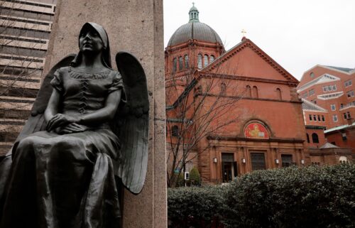 The Roman Catholic Cathedral of St. Matthew the Apostle is seen in Washington