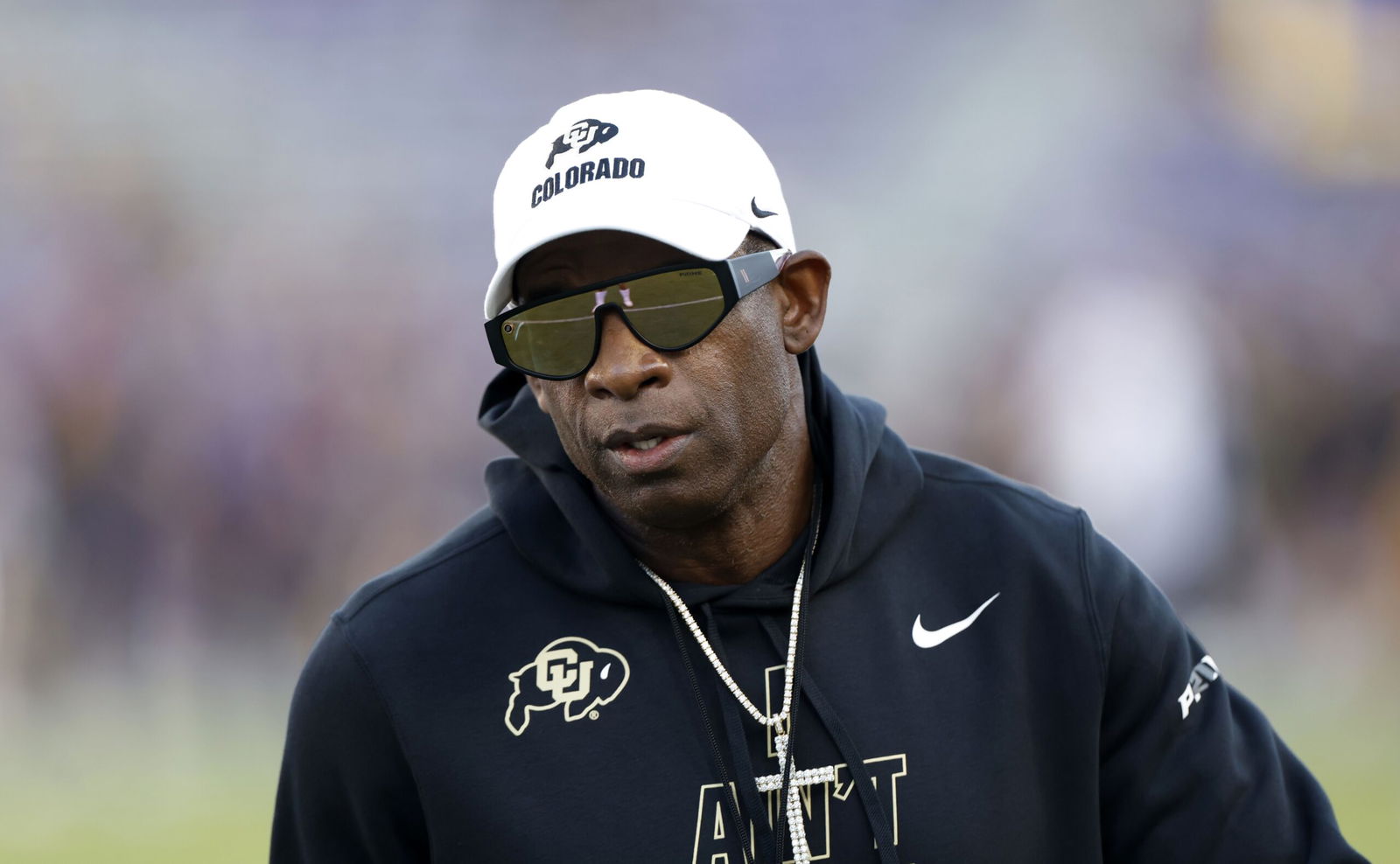 <i>Ron Jenkins/Getty Images via CNN Newsource</i><br/>Colorado Buffaloes head coach Deion Sanders looks on before the game against the TCU Horned Frogs at Amon G. Carter Stadium in Texas on October 4.