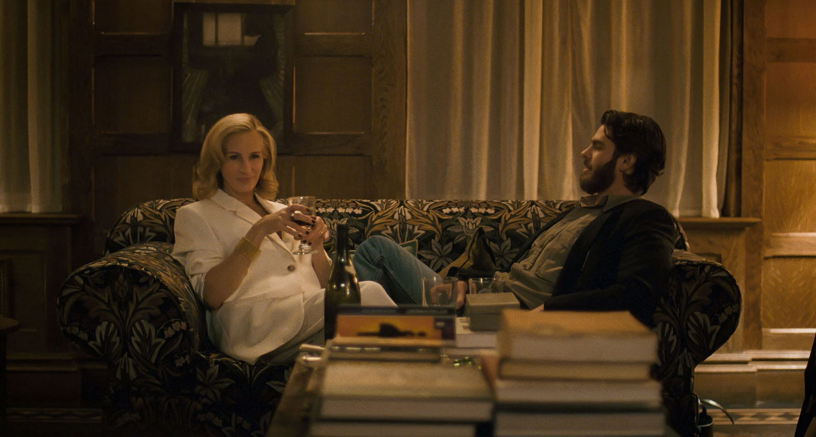 <i>Courtesy of Amazon MGM Studios via CNN Newsource</i><br/>The body language of Alma and fellow faculty member Hank (played by Andrew Garfield) throughout the film reveals their closeness.