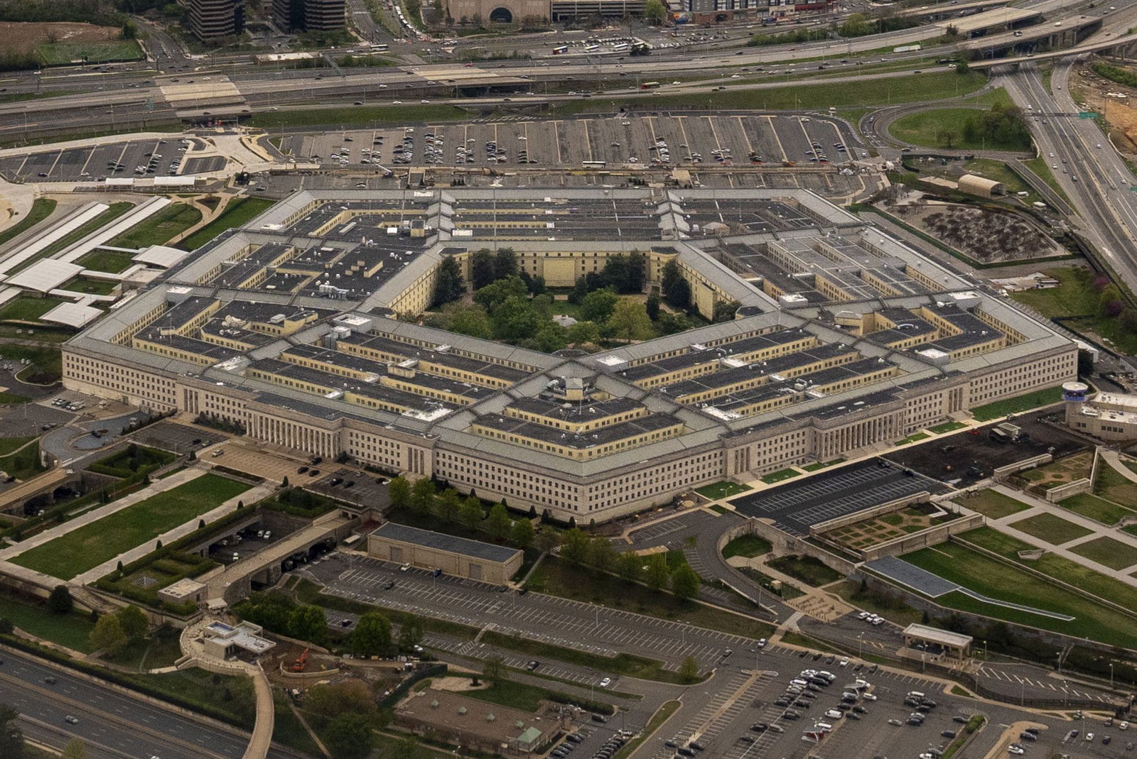 <i>Jen Golbeck/SOPA Images/Sipa/AP via CNN Newsource</i><br/>The Pentagon is seen from above in Arlington