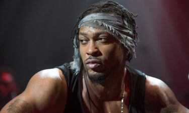 Singer D'Angelo performs with his band The Vanguard at Club Nokia on June 8
