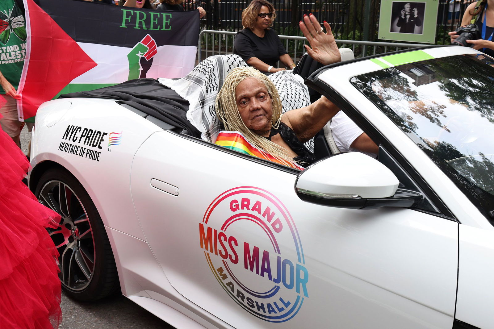 <i>Rob Kim/Getty Images via CNN Newsource</i><br/>Miss Major Griffin-Gracy attends the 2024 NYC Pride March in June 2024 in New York.