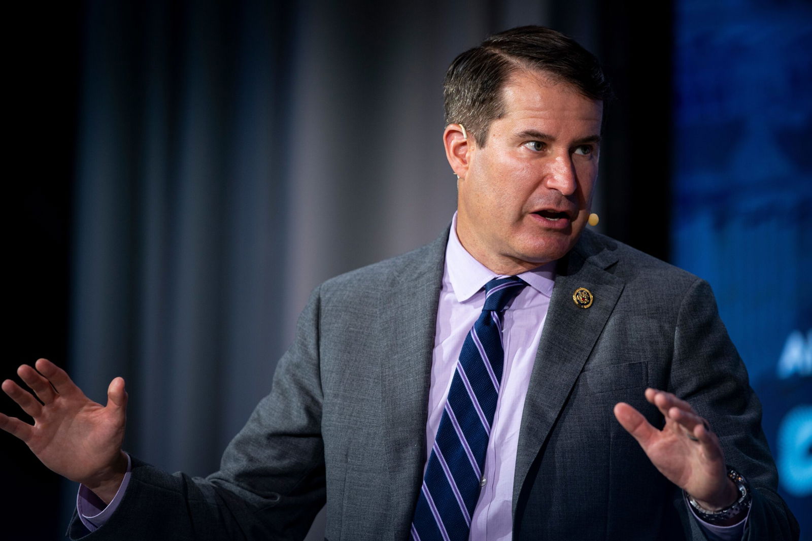 <i>Al Drago/Bloomberg/Getty Images via CNN Newsource</i><br/>Representative Seth Moulton