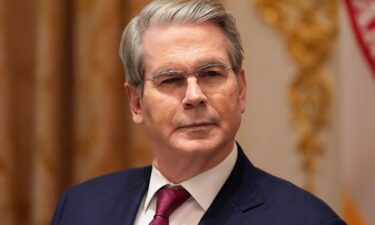 Treasury Secretary Scott Bessent in the Cabinet Room of the White House on October 17.