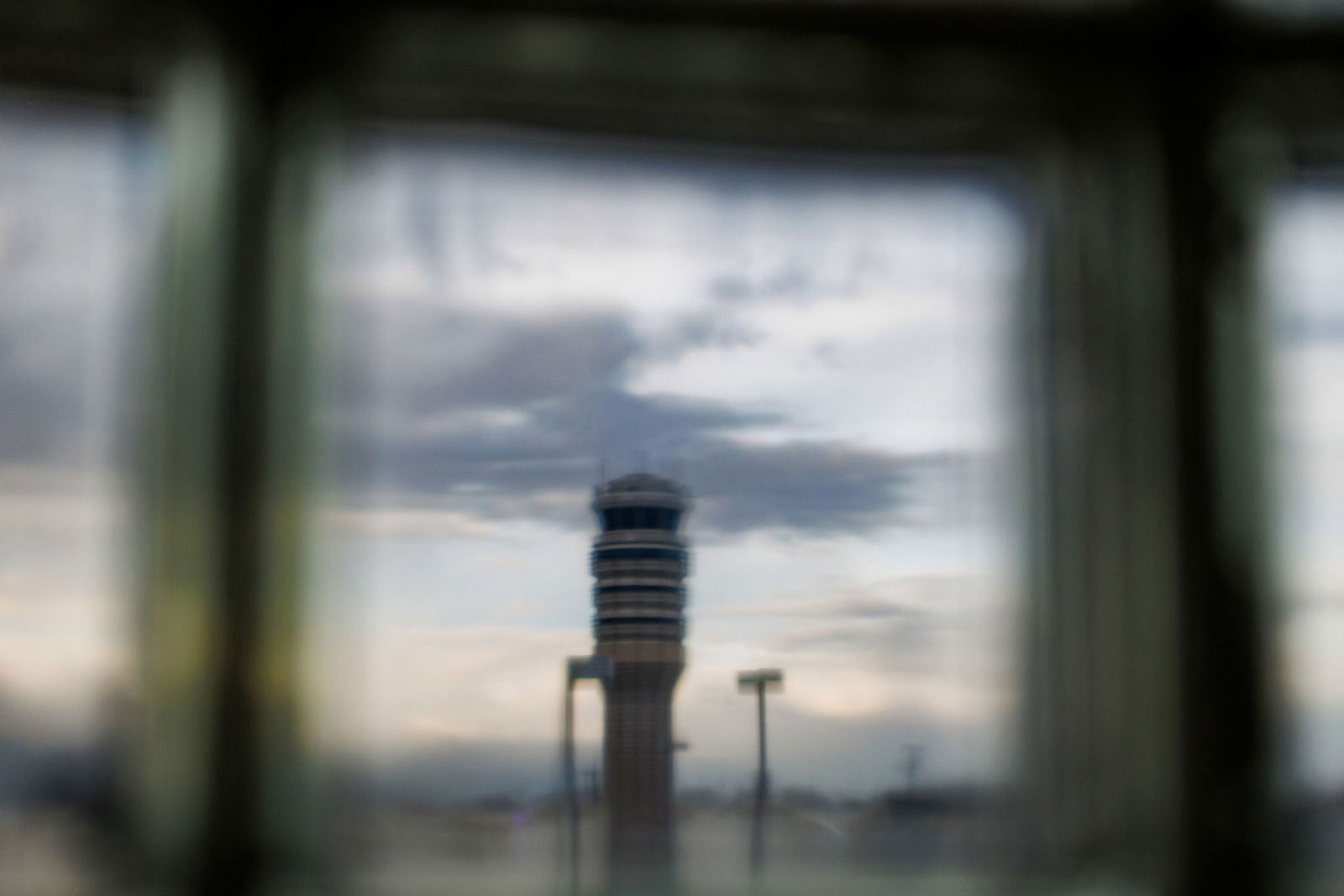 An FAA air traffic control tower at Ronald Reagan Washington National Airport on Tuesday.