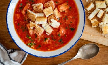 A tomato sauce helps transform hard