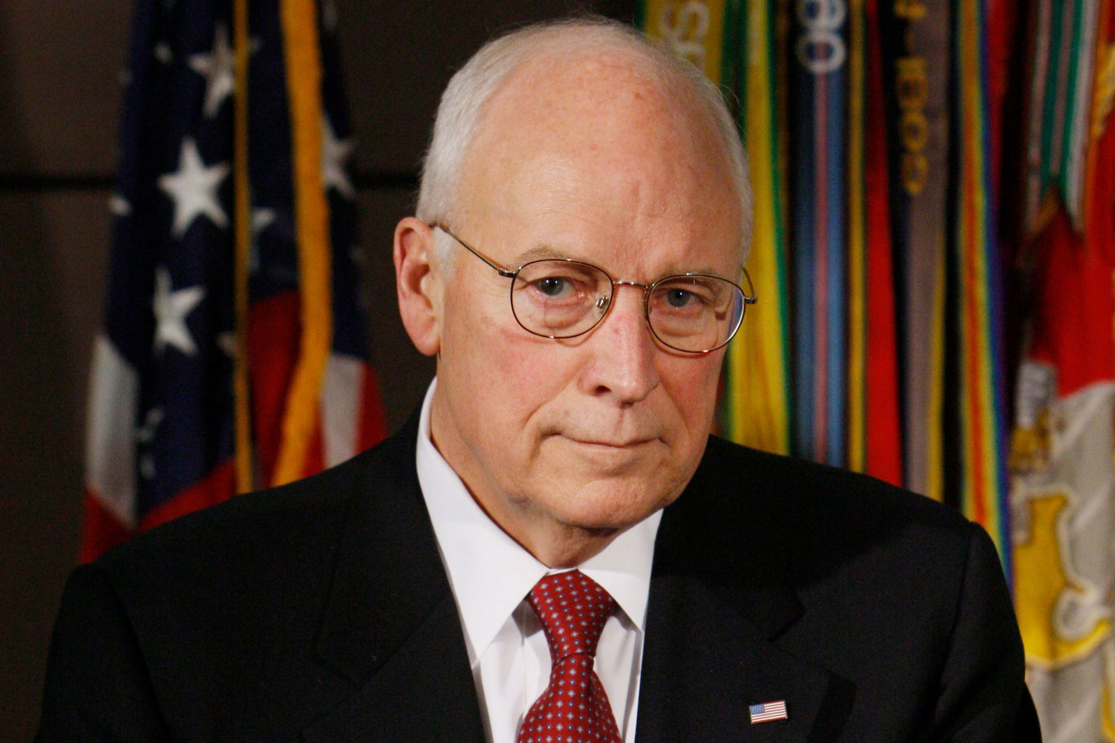 <i>Charles Dharapak/AP via CNN Newsource</i><br/>Vice President Dick Cheney listens as President George W. Bush